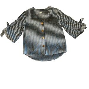 C EST 1946, cotton linen blouse, size small
